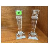 Crystal candlesticks (2)