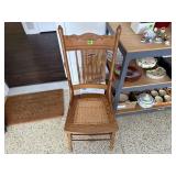Caned dining chair
