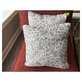 Animal print throw pillows (2)