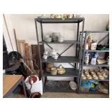 Metal shelving unit, no contents included