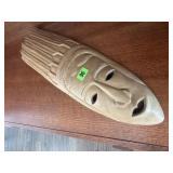Wood carved tribal mask