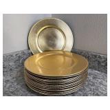 Gold chargers (15)