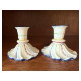 Pair vintage candlesticks