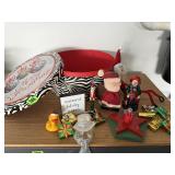 Merry Christmas hat box, holiday decorations,