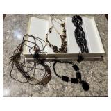 Beaded necklaces, costume jewelry