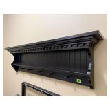 Black wall shelf