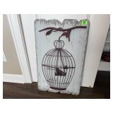 Bird cage wall decor