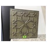 Decorative metal tile