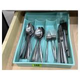 Tray of silverware