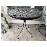 Metal patio table