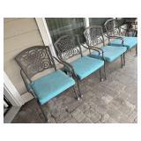 Patio arm chairs (4)