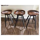 Backless bar stools (3)