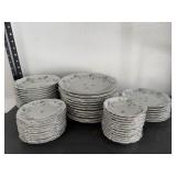 Johann Haviland blue garland china plates