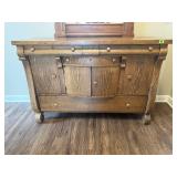Tiger oak buffet