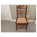 Caned ladder back chair