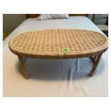 Wicker bed tray