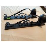 Matching metal wall sconces (2)