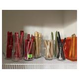 Floral vases, taper candles