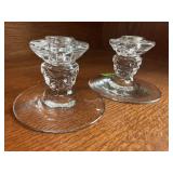 Crystal candlesticks (2)