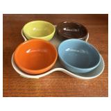 Condiment/sauce dish set