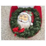 Santa Claus wreath, wreath storage tote