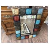 Metal wall mirror