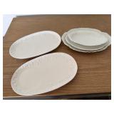 Haviland French china platters (3), Gibson snack