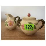 Franciscan Desert rose cream & sugar set