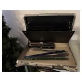Briefcase, straight edges, 3 hole paper punch