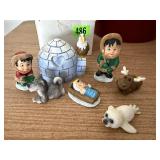 Alaskan nativity set