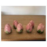 Rose salt & pepper shakers