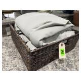 Basket of curtains