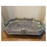 Silver footed tray