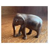 Wooden miniature elephant sculpture