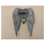 Angel wings metal wall decor