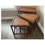 Nesting tables, 3 piece set