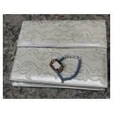J. Renee purse, Faith bracelet, frame brooch