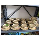 Franciscan Desert Rose Earthenware cups, saucers