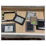 Chrome & black picture frames (6)