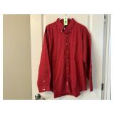 Colours red button up oxford shirt
