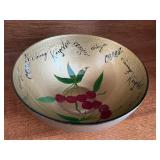 Hand painted fruit bowl
