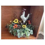 Rooster floral centerpiece