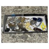 Assorted keys, keychains