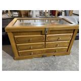 Storage display cabinet, contents included