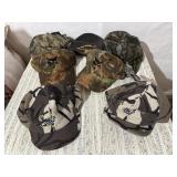 Camouflaged caps, stocking caps,
