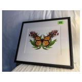 Monarch butterfly artwork