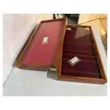 Display cases (2), no contents included