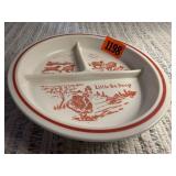Little Bo Peep child  food plate