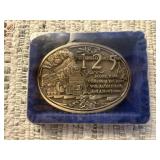125th Pufferbilly Days Commemorative belt buckle