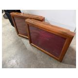 Matching display cases (2), no contents included